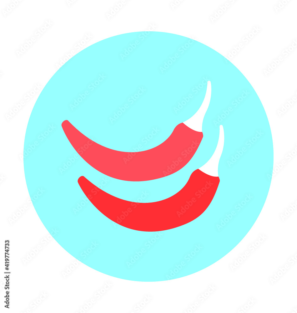 Chili Pepper Vector Icon Chili Pepper Vector Icon