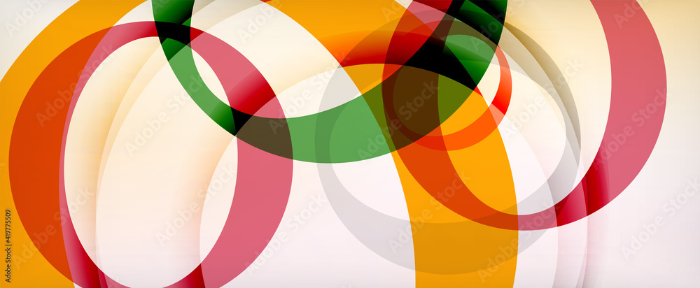 Ring geometric shapes, o letter repetition wallpaper. Abstract background for business or technology presentations, internet posters or web brochure covers Ring geometric shapes, o letter repetition wallpaper. Abstract background for business or technology presentations, internet posters or web brochure covers