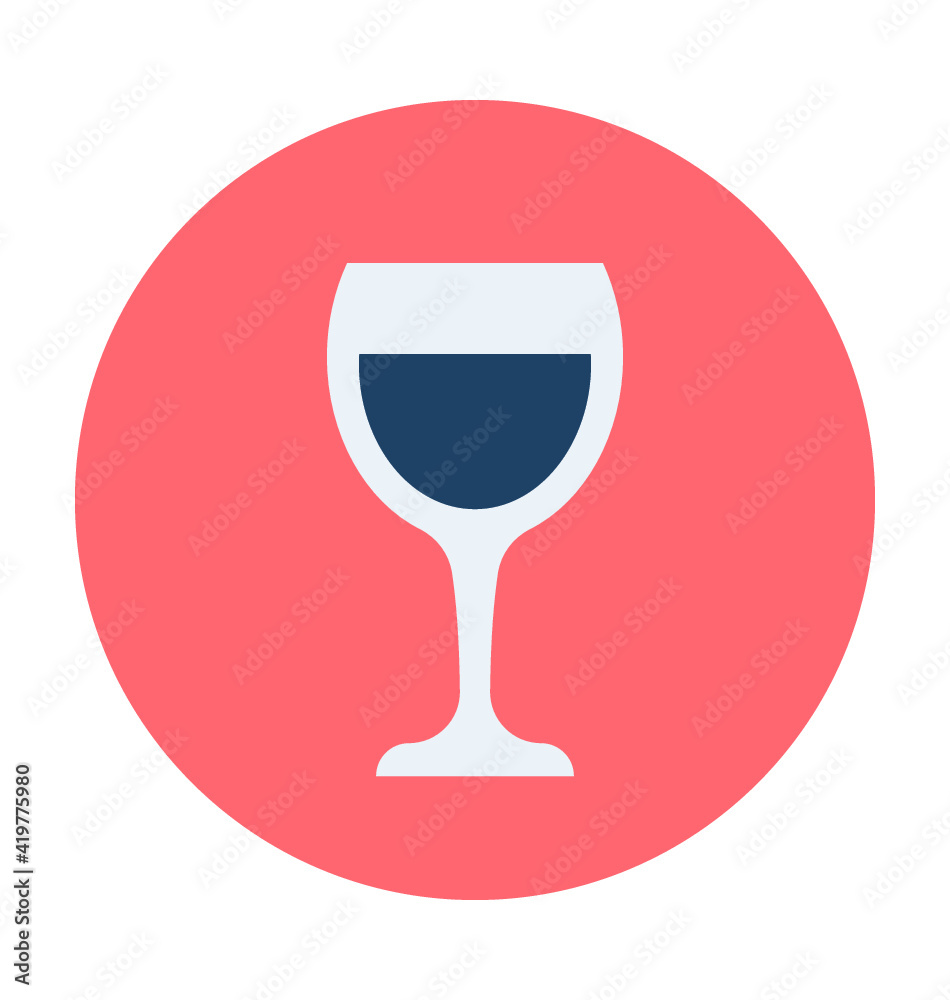 Wine Glass Vector Icon