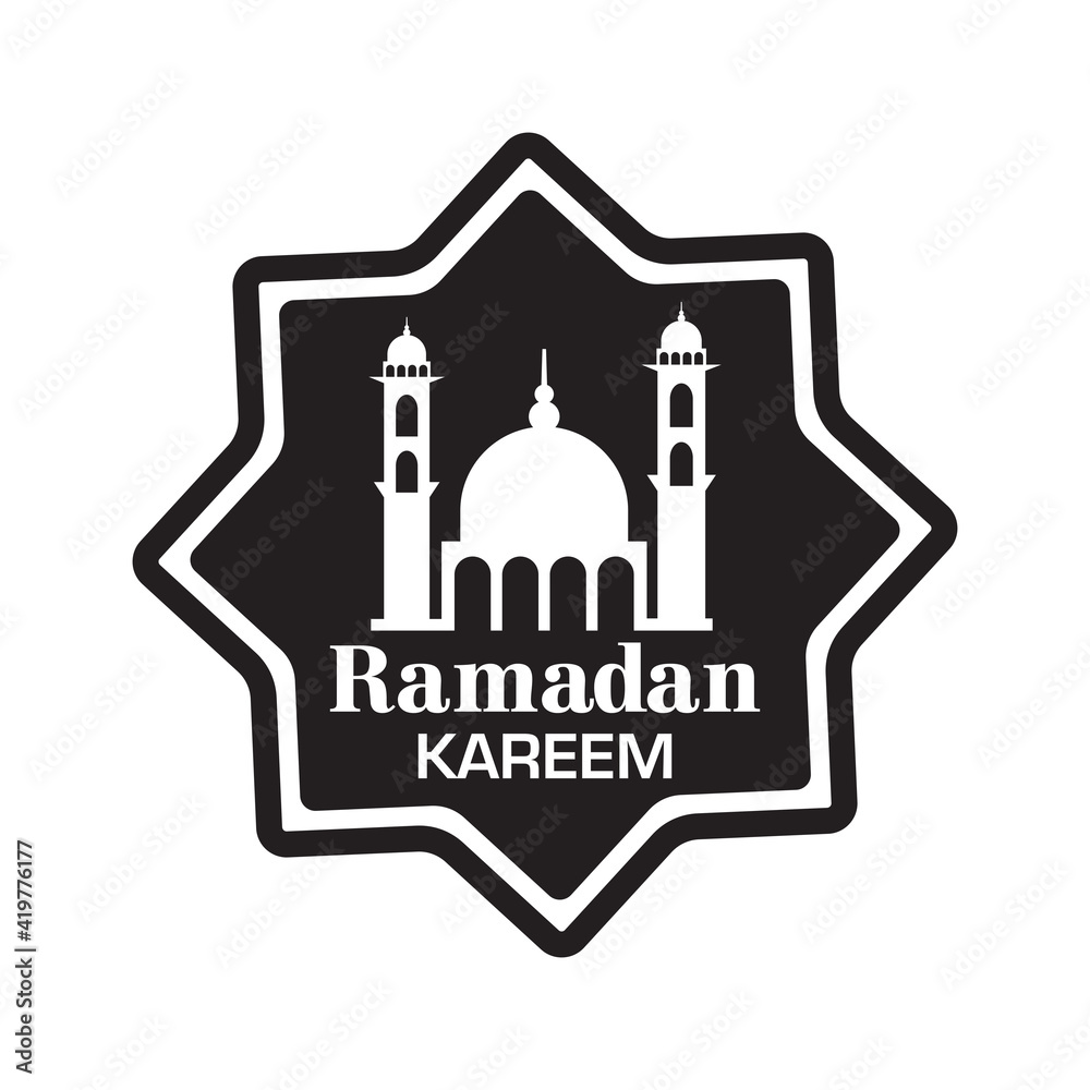 ramadan kareem vector , muslim logo