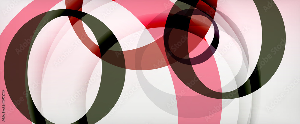 Ring geometric shapes, o letter repetition wallpaper. Abstract background for business or technology presentations, internet posters or web brochure covers Ring geometric shapes, o letter repetition wallpaper. Abstract background for business or technology presentations, internet posters or web brochure covers