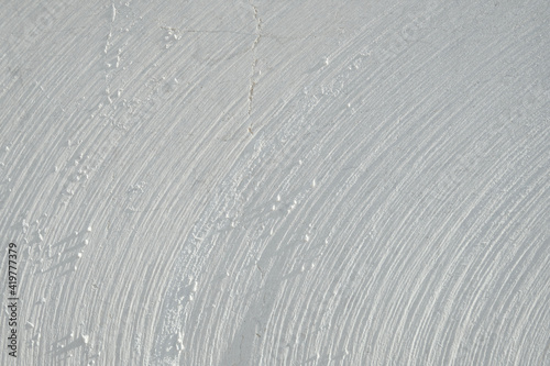 White marble texture. Furrows on cross section cut stone. Concentric circles on cut stone material