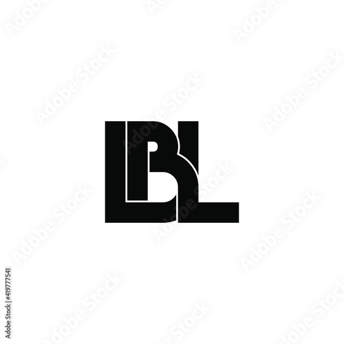 lbl letter original monogram logo design photo