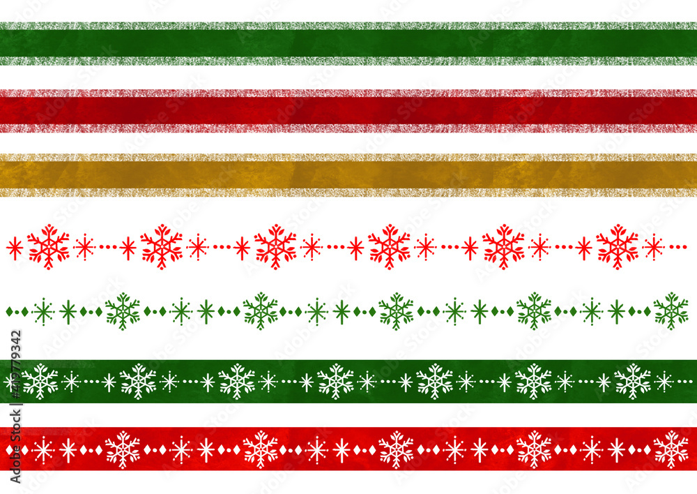 Obraz premium クリスマス素材 ライン