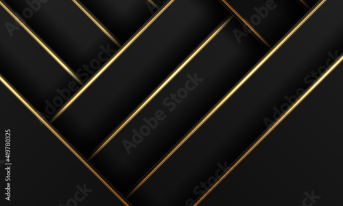 Black premium abstract background with luxury gradient