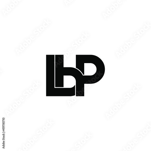 lbp letter original monogram logo design photo