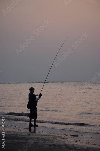 fishing on the beach © Yagnik