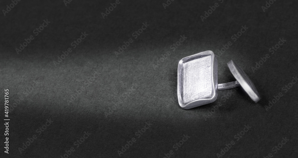 Old silver cufflink Old silver cufflink