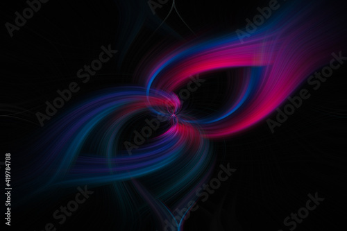 Abstract twirl effect added to a photo to create a background with blue pink purple colors © Alta Oosthuizen