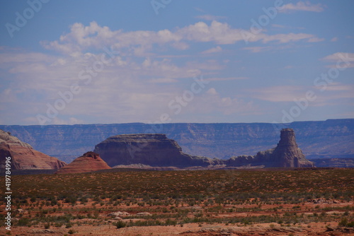 The towering sandstone buttes of Monument Valley Navajo Tribal Park  Utah-Arizona  USA