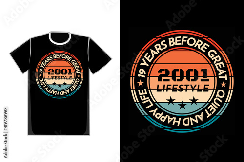 T-shirt lifestyle quiet retro style vintage