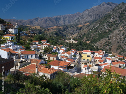 Architecture in the village Lappa near Georgioupoli on Crete in Greece, Europe 