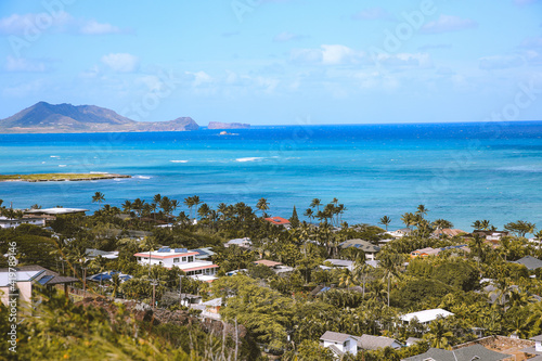 Ocean view Lanikai Kailua Oahu island Hawaii   Nature Sea Landscape Travel