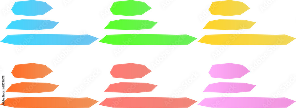 Obraz premium 可愛いラフな点線バナー