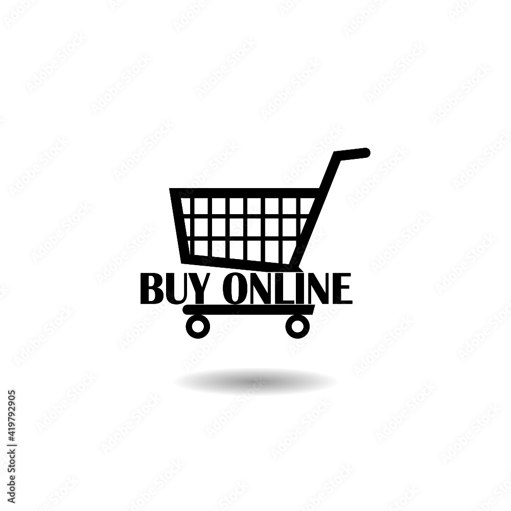 Buy online icon with shadow Buy online icon with shadow