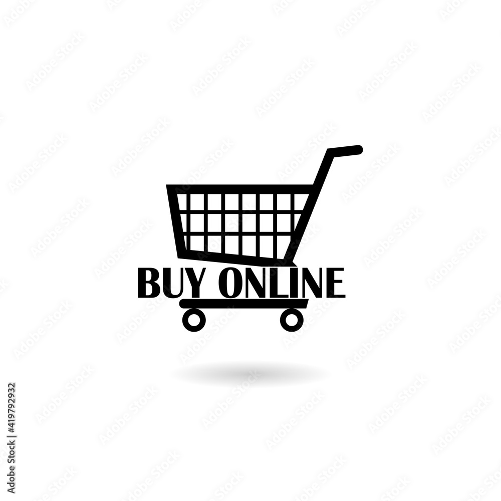 Buy online icon with shadow Buy online icon with shadow