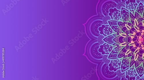 animated mandala background for invitation and advertisement needs