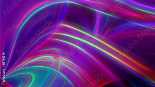 Abstract multicolored background with glowing neon lines