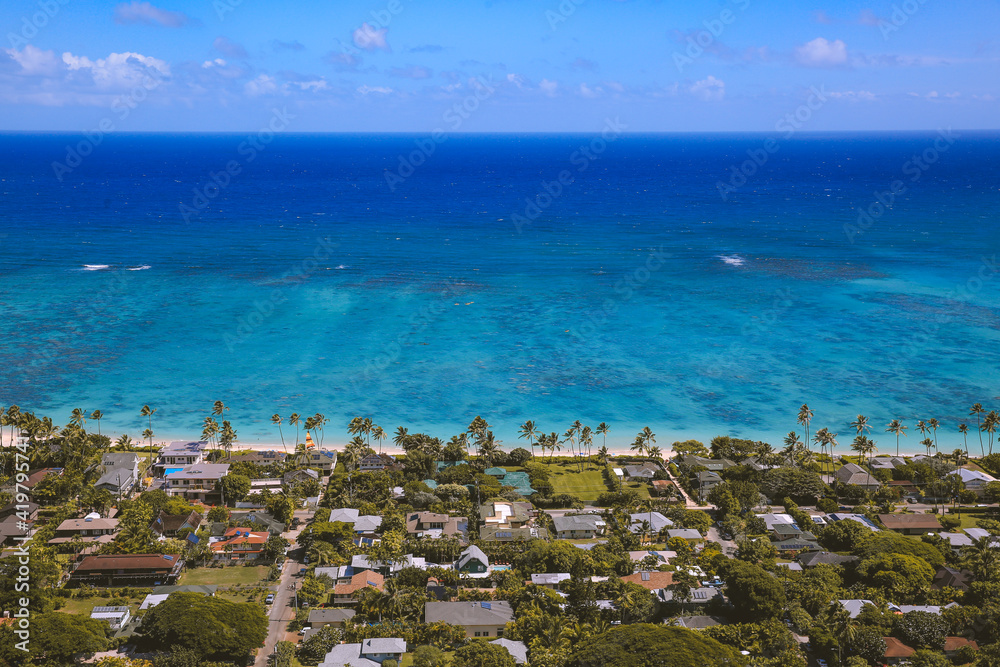 Ocean view Lanikai Kailua Oahu island Hawaii | Nature Sea Landscape Travel Ocean view Lanikai Kailua Oahu island Hawaii | Nature Sea Landscape Travel