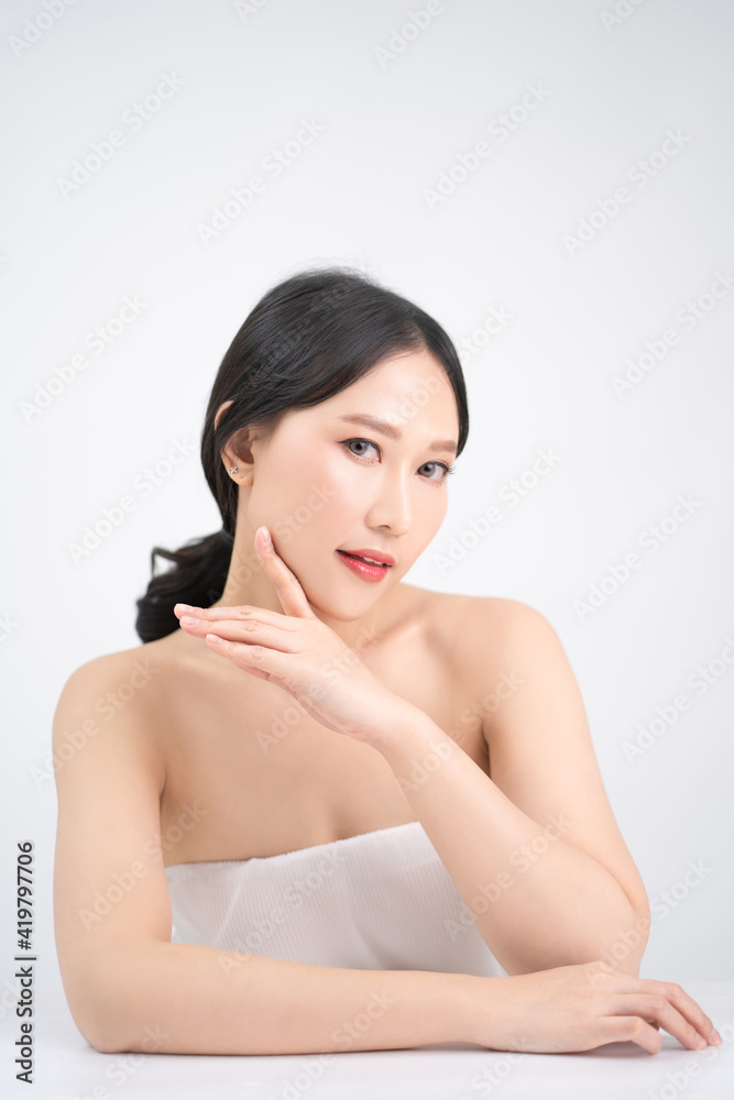 Portraits of Asian beautiful woman have youthful faces. Portraits of Asian beautiful woman have youthful faces.