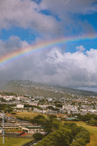 Rainbow in the sky  Honolulu  Oahu  Hawaii   Nature Landscape Travel