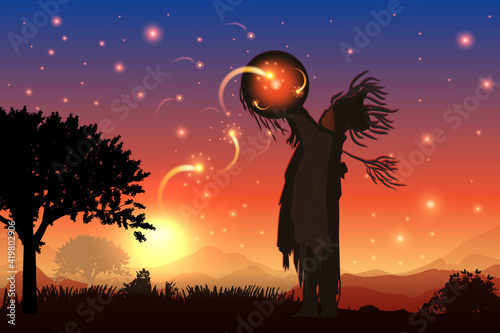 shaman plays with stars