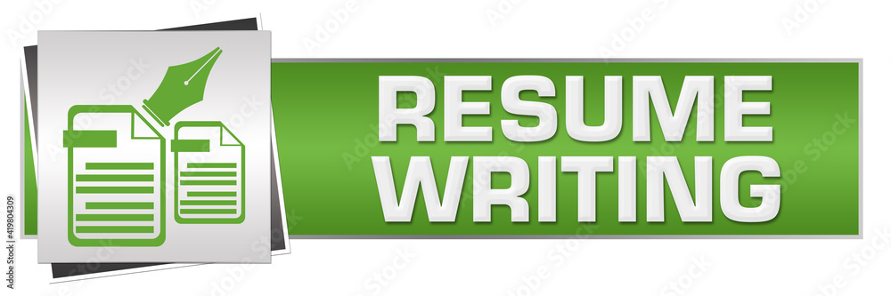 Resume Writing Green Grey Horizontal Resume Writing Green Grey Horizontal