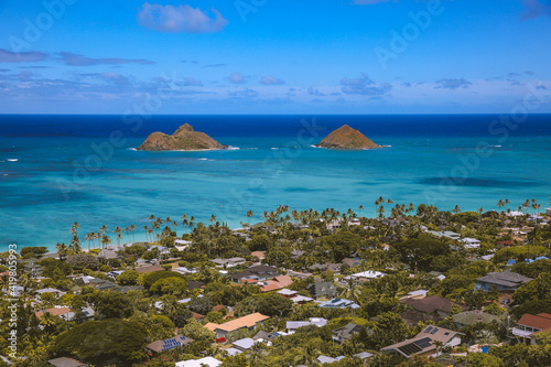 Ocean view Lanikai Kailua Oahu island Hawaii | Nature Sea Landscape Travel