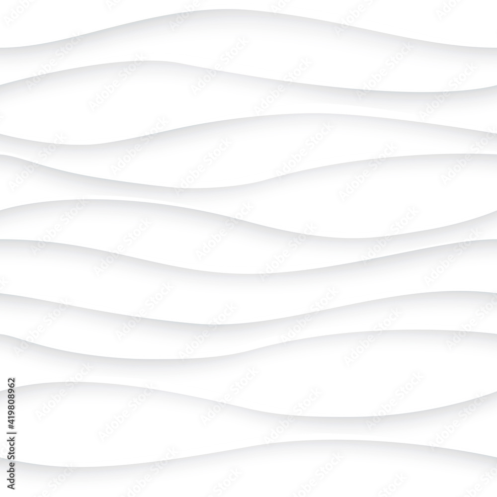 Obraz premium Wavy seamless pattern. Wave line background.