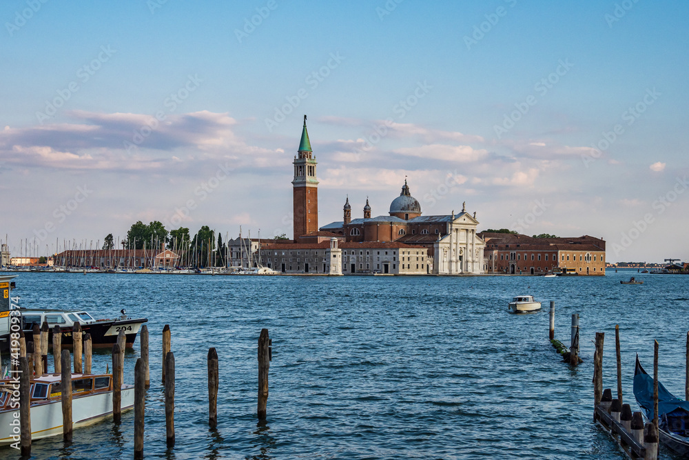The church and monastery at San Giorgio Maggiore in the lagoon of Venice, Italy