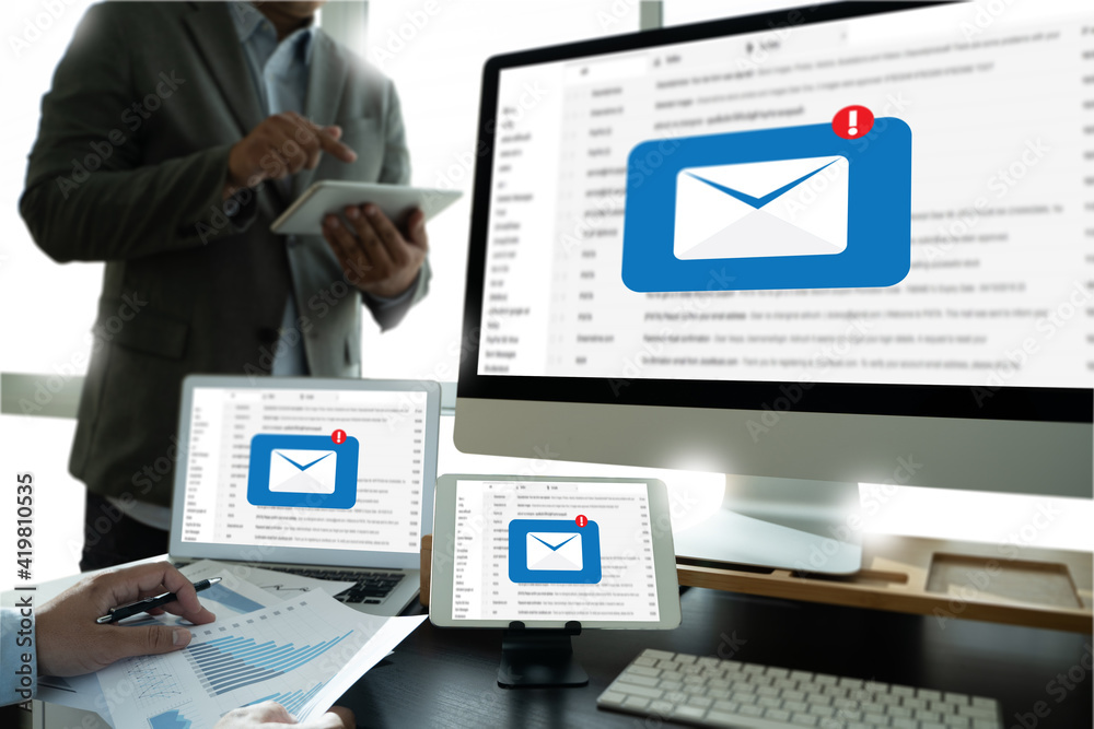 Mail Communication Connection message to mailing contacts phone Global Letters Concept Mail Communication Connection message to mailing contacts phone Global Letters Concept
