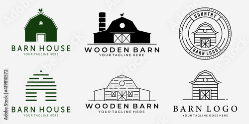 Set Bundle Carpentry Vector Logo, Design Illustration Carpenter Vintage Line Art, Hammer Steel Saws Concept