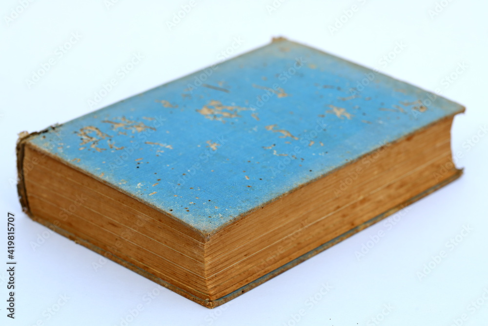Fototapeta premium Old book on white background