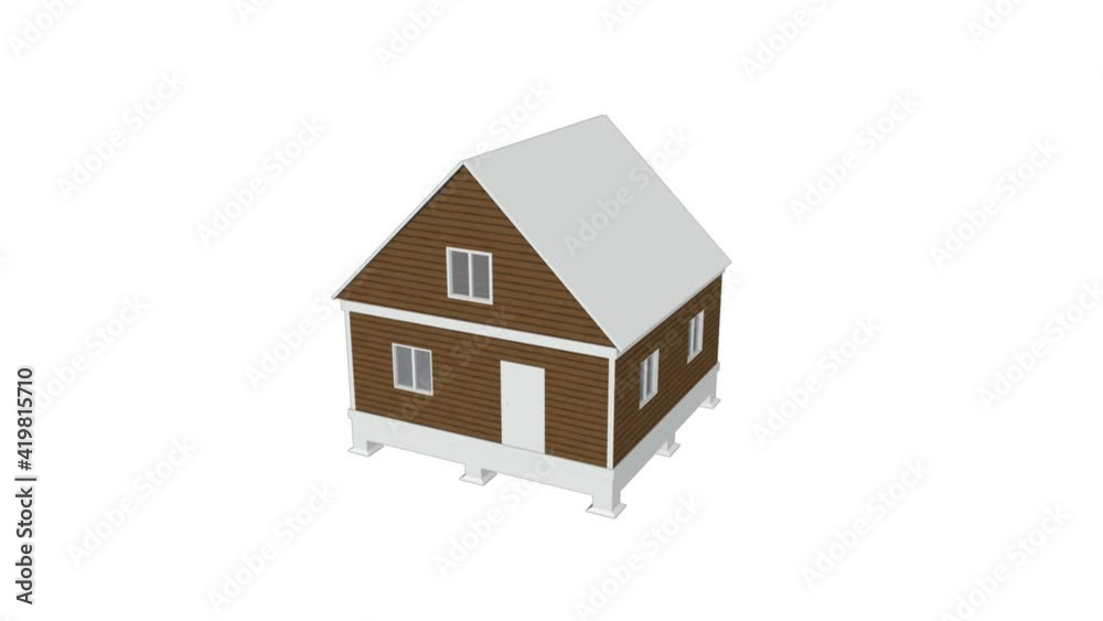 Wooden House Under Construction Wooden House Under Construction