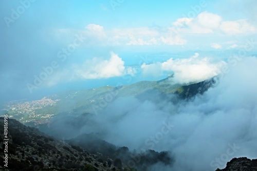 Italy-outlook from the top of Monte Capanne on the island of Elba © bikemp