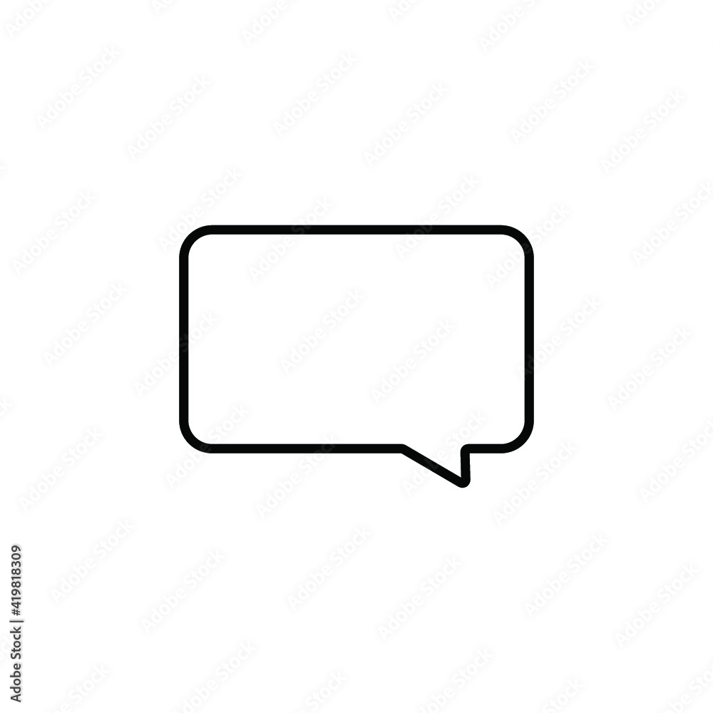 bubble'speak icon trendy flat design bubble'speak icon trendy flat design
