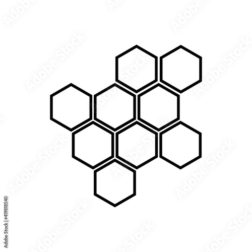 Honeycomb honey comb icon