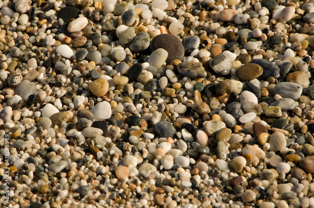 Pebbles on a beach in Almería, Spain Pebbles on a beach in Almería, Spain