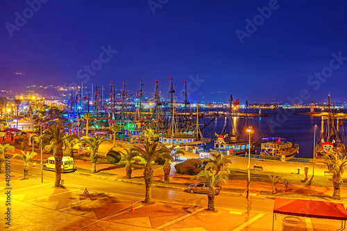 The old port of Alanya, Turkey photo