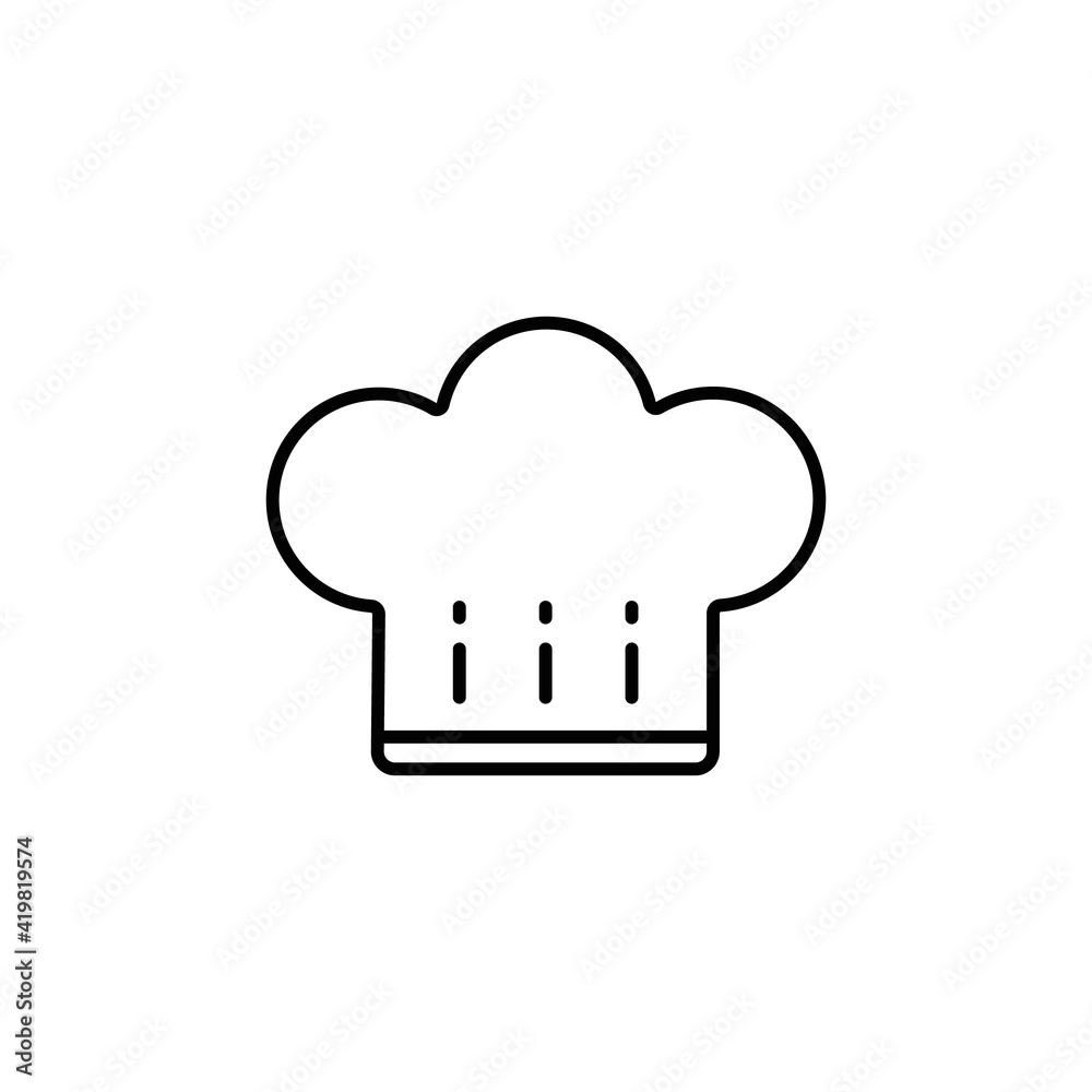 Chef hat icon template Chef hat icon template