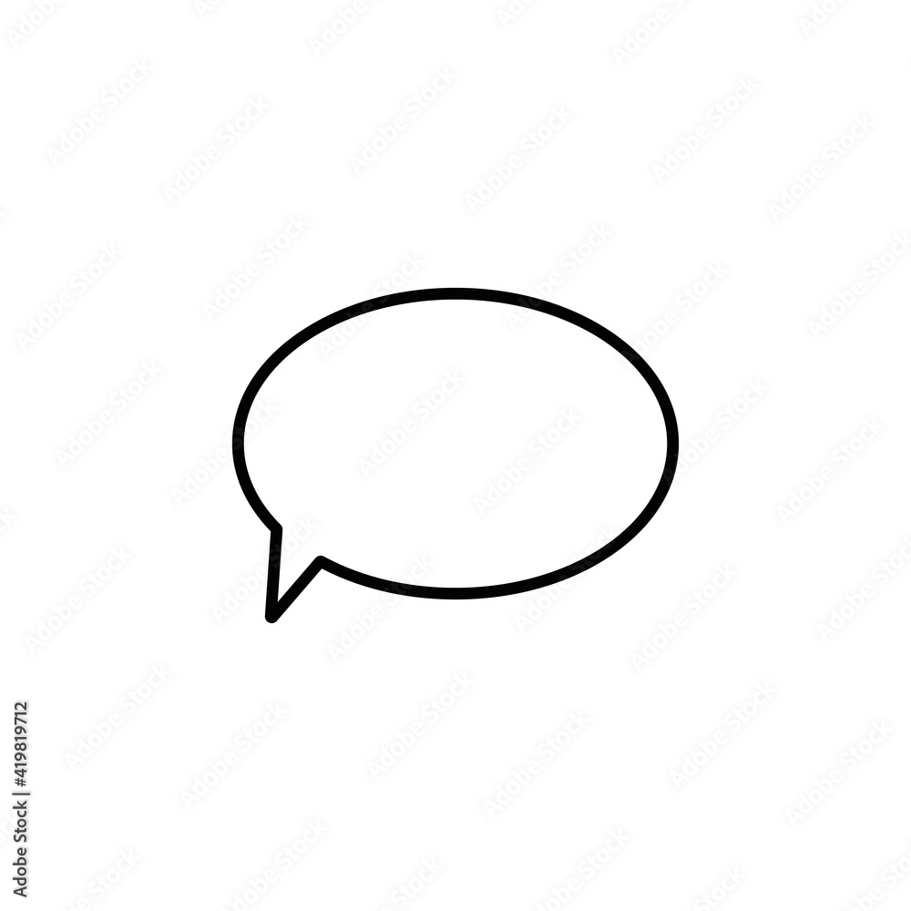 bubble speech icon trendy flat design bubble speech icon trendy flat design