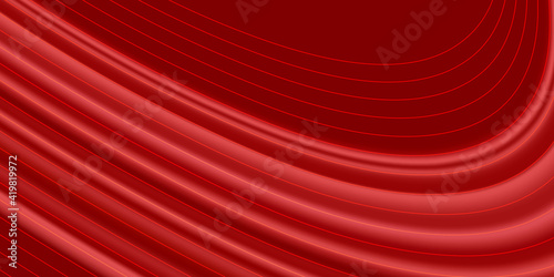 Red curtain and theatre stage. Theatre curtain vector illustration.