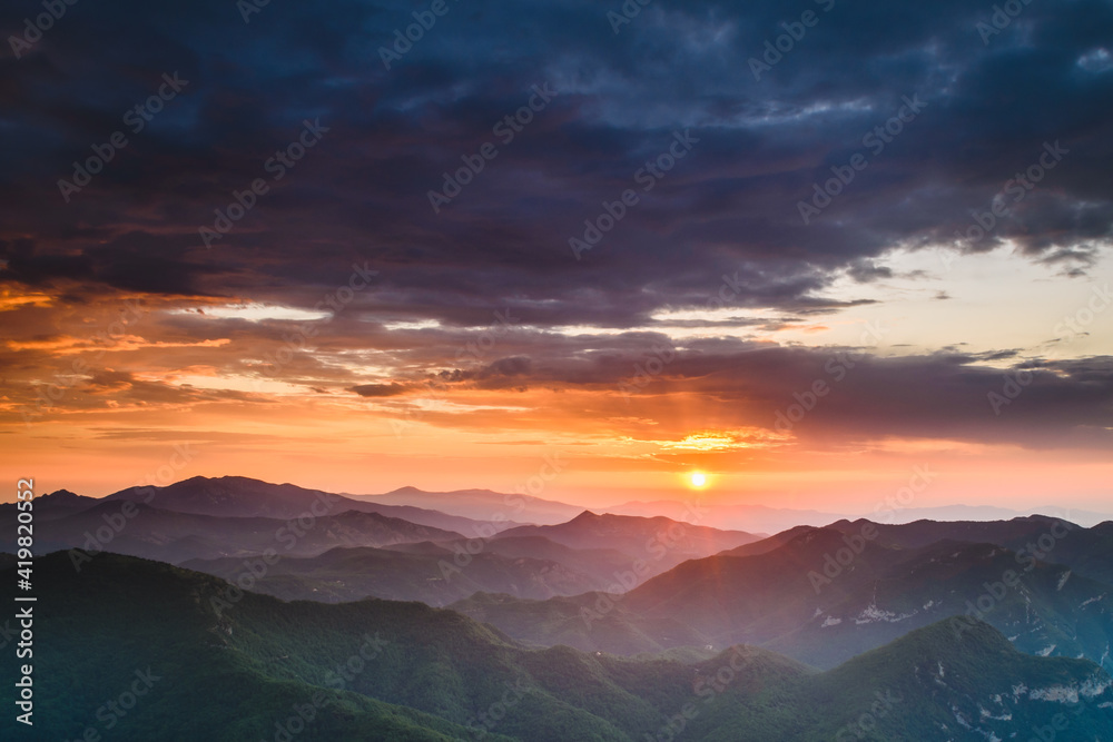 Dawn in the mountains (Alta Garrotxa)