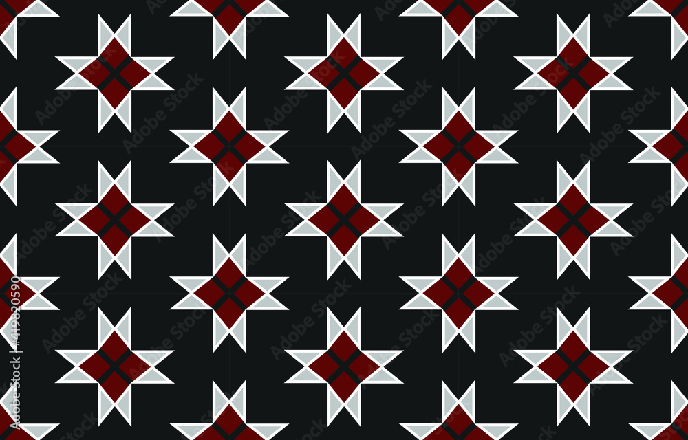 Traditional geometric ethnic pattern for clothing background and wallpaper vector illustration