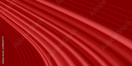Red motion move line wave abstract background vector, fast 