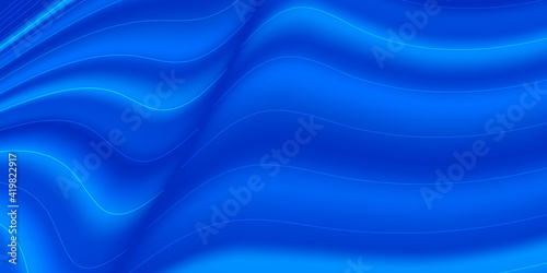 Fototapeta Naklejka Na Ścianę i Meble -  abstract background luxury blue cloth or liquid wave or wavy folds of grunge silk texture satin velvet material or luxurious background or elegant wallpaper