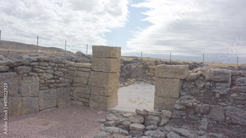 Ancient archaeological ruins in nature