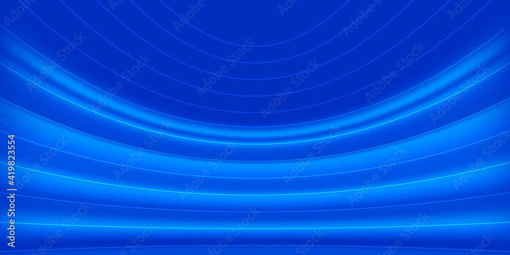 blue neon wave. vector abstract lines. template for advertising blue neon wave. vector abstract lines. template for advertising