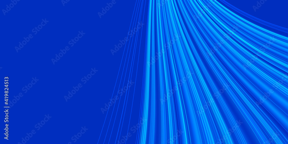 Glowing abstract wave on dark, shiny motion, magic space light. Vector techno abstract background, blue color Glowing abstract wave on dark, shiny motion, magic space light. Vector techno abstract background, blue color