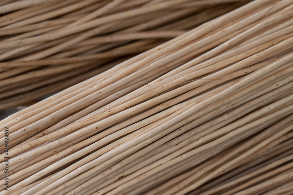 Willow prepared for Wickerwork. Background.